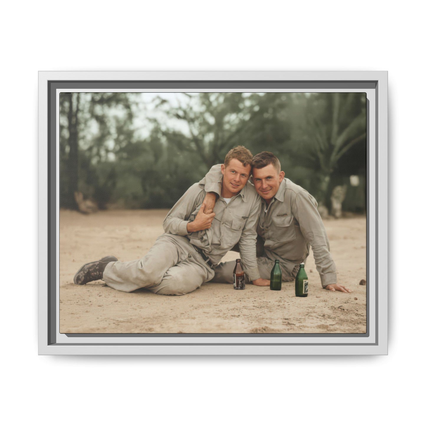 paire 138 | Framed Vintage Photo - Matte Canvas