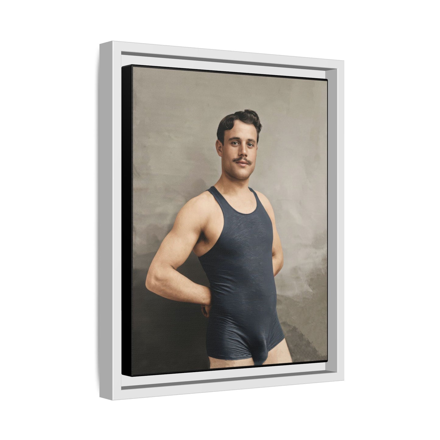 athlétisme 011 | Framed Vintage Photo - Matte Canvas