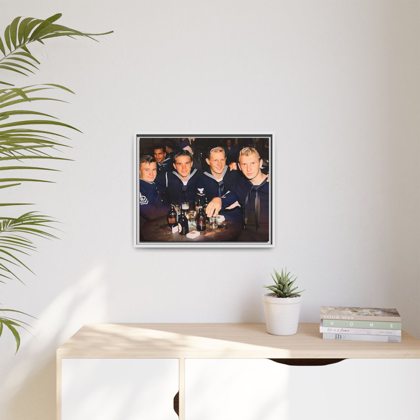 hommes 007 | Framed Vintage Photo - Matte Canvas