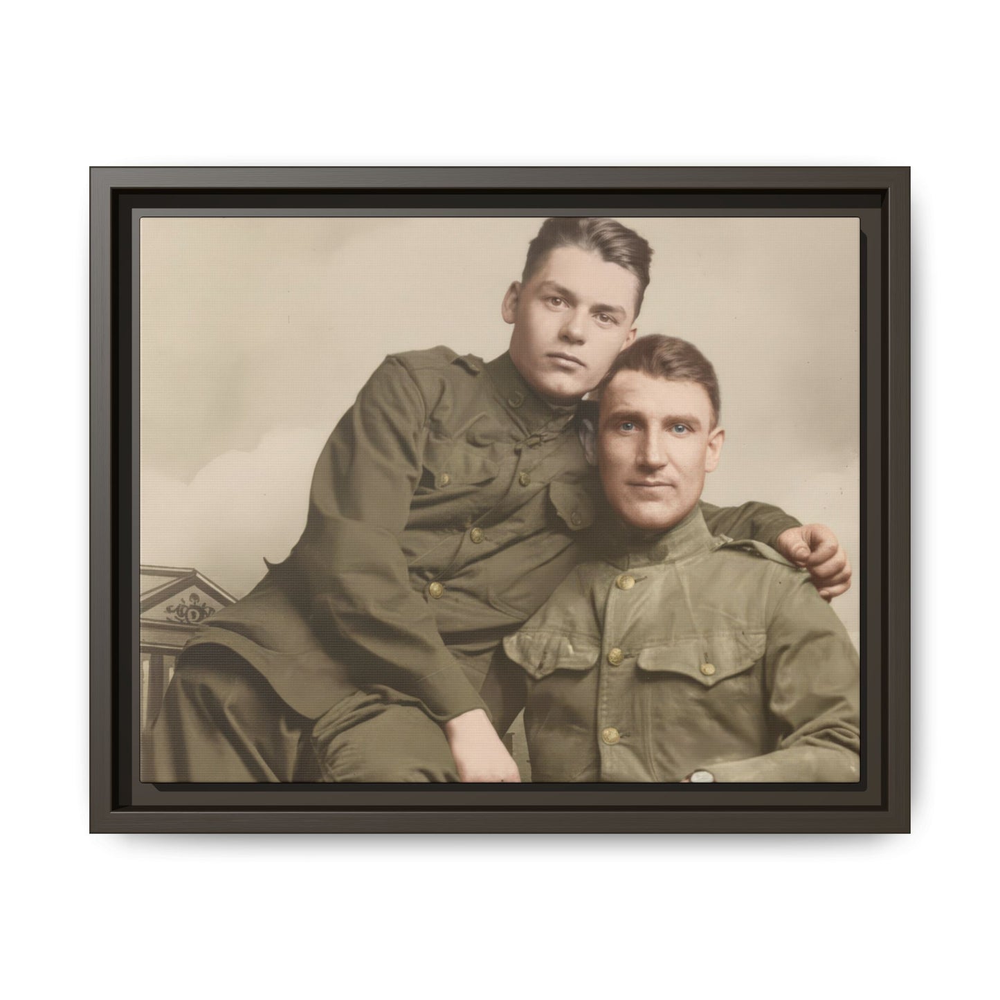 paire 026 | Framed Vintage Photo - Matte Canvas