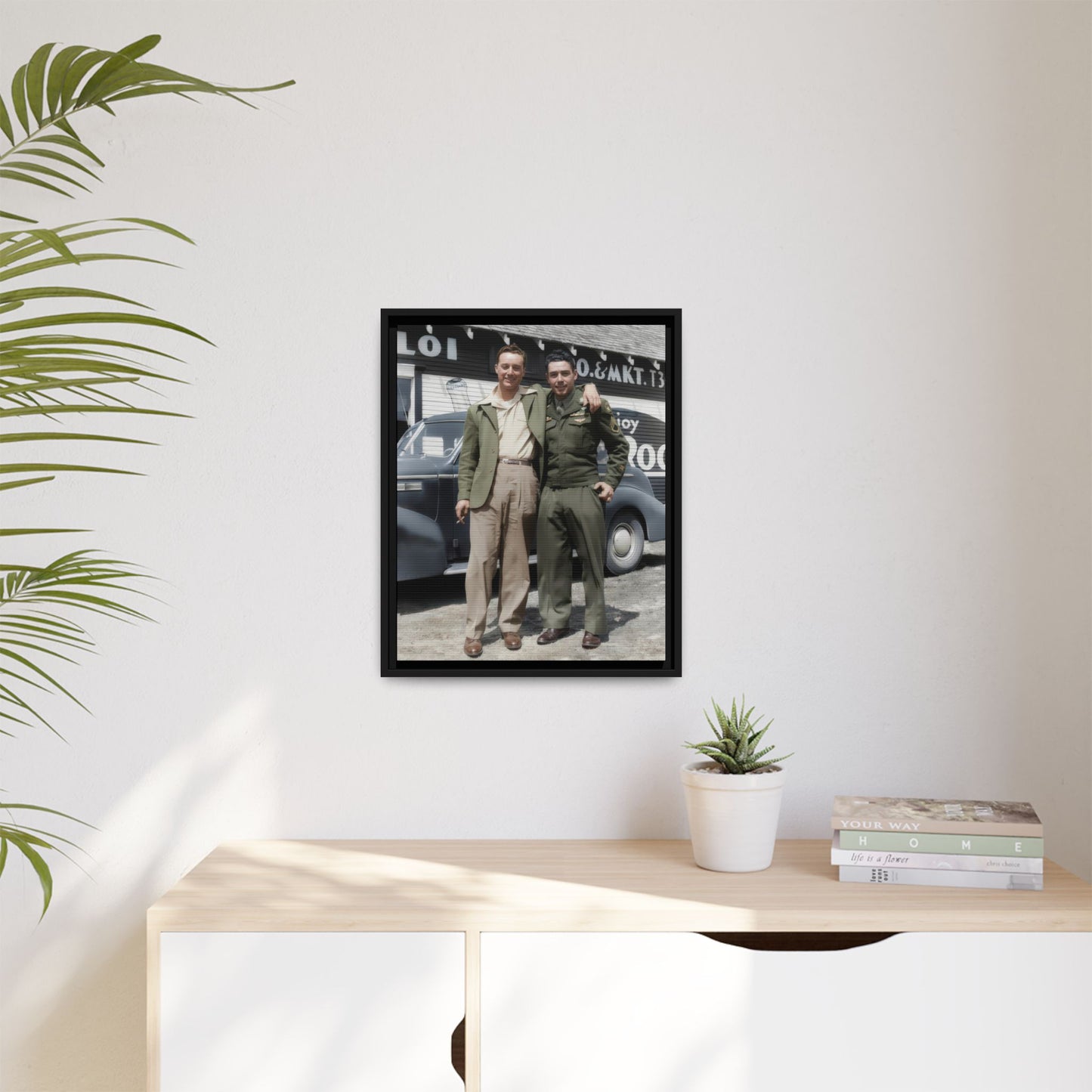 paire 058 | Framed Vintage Photo - Matte Canvas