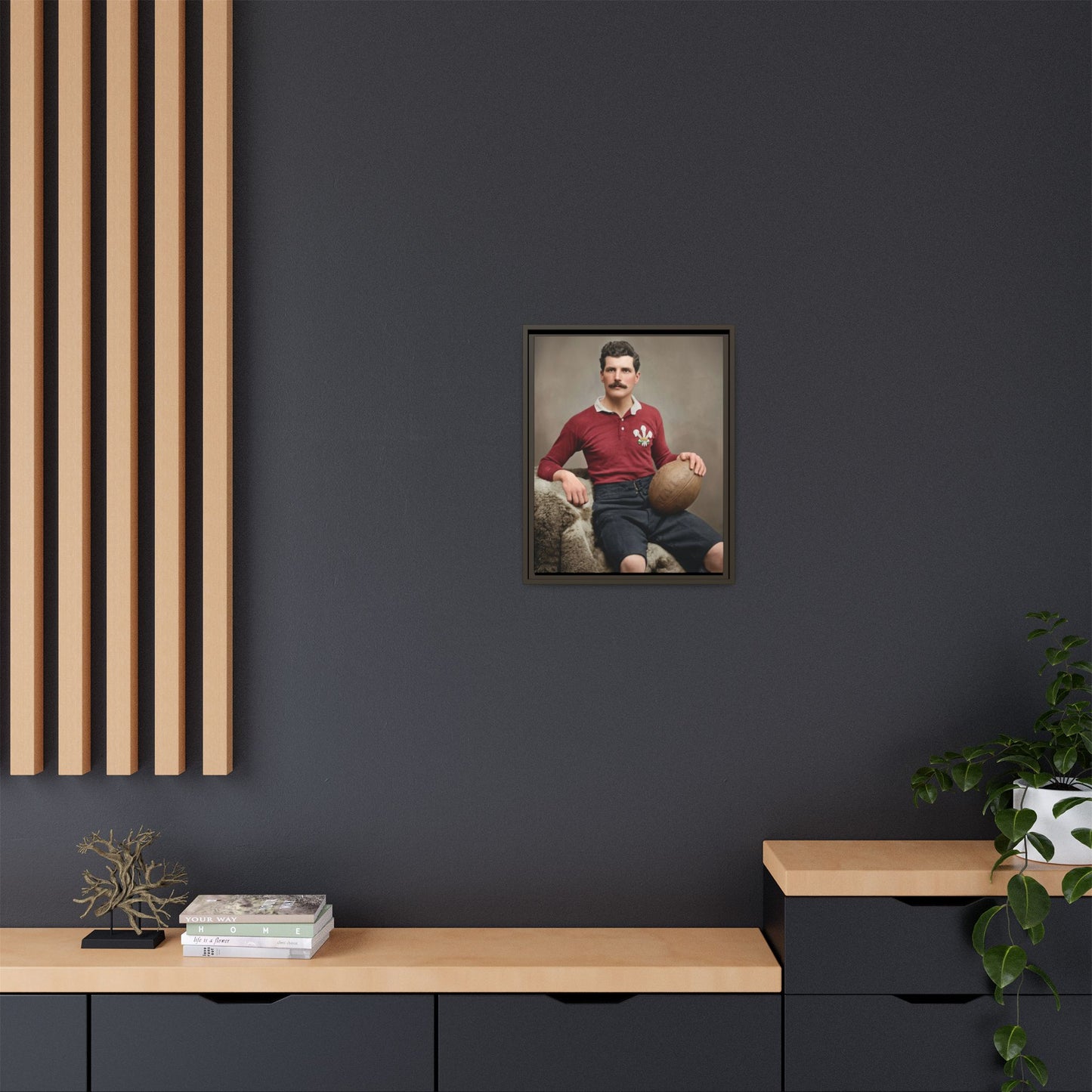 athlétisme 022 | Framed Vintage Photo - Matte Canvas