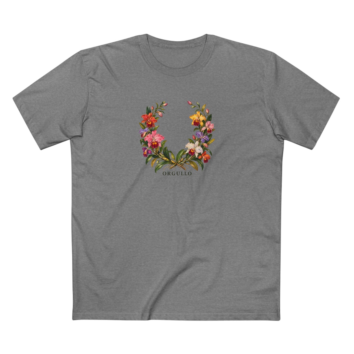 Orgullo Colombian Cattleya Orchid Pride T-Shirt | LGBTQ Botanical Tee