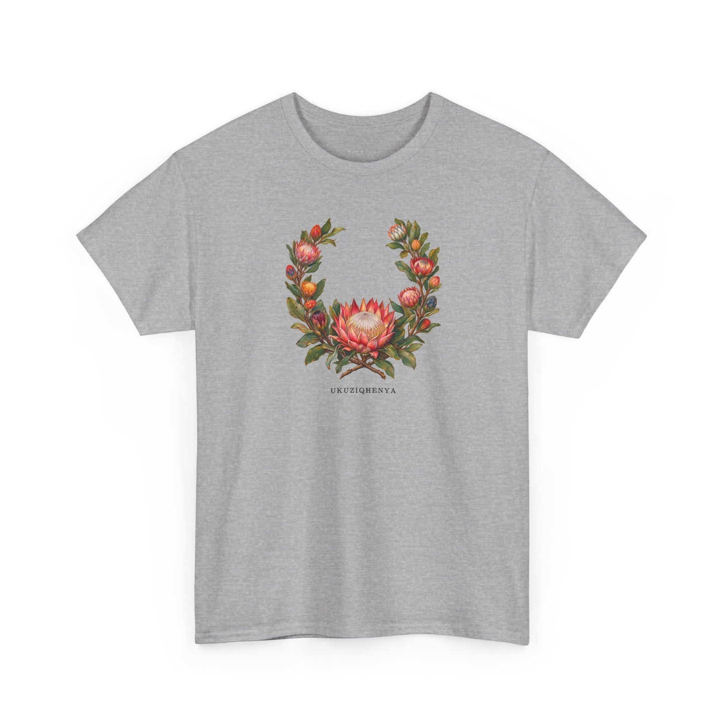 Ukuziqhenya King Protea Pride T-Shirt | South African Botanical LGBTQ+ Tee