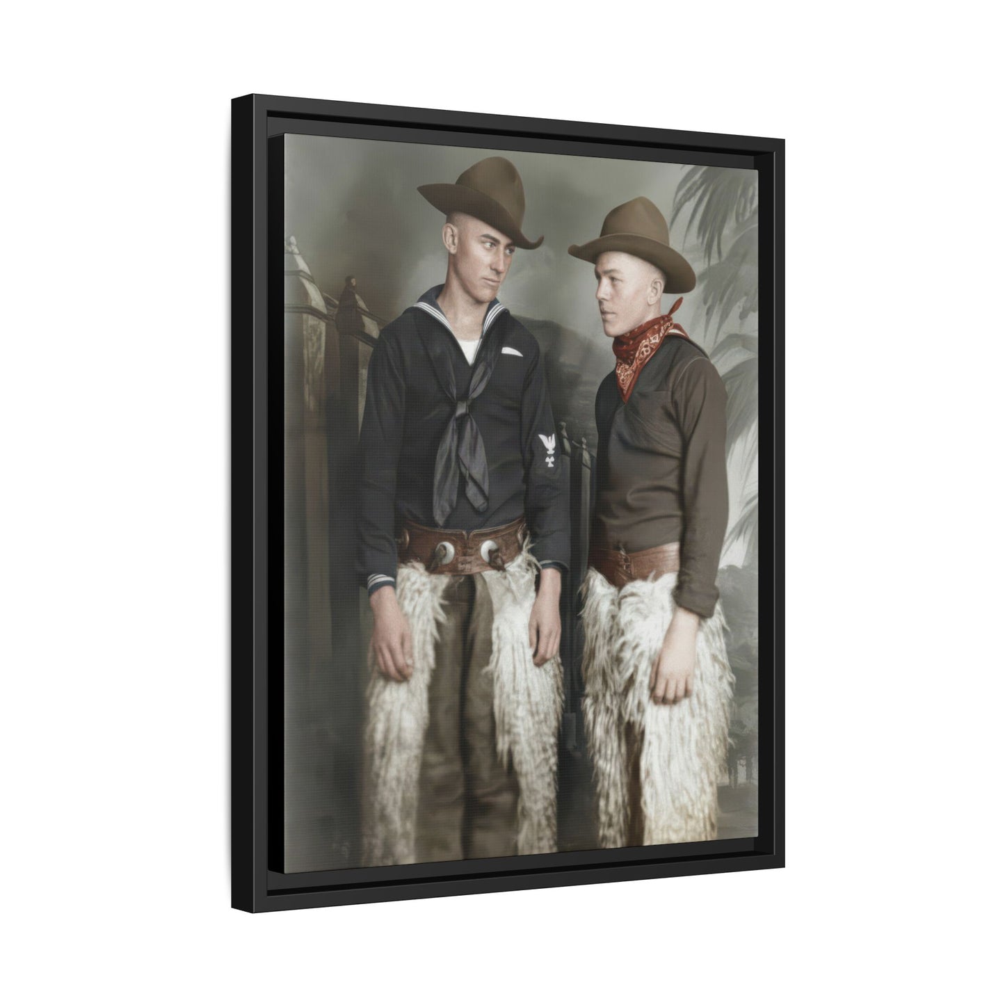 paire 088 | Framed Vintage Photo - Matte Canvas