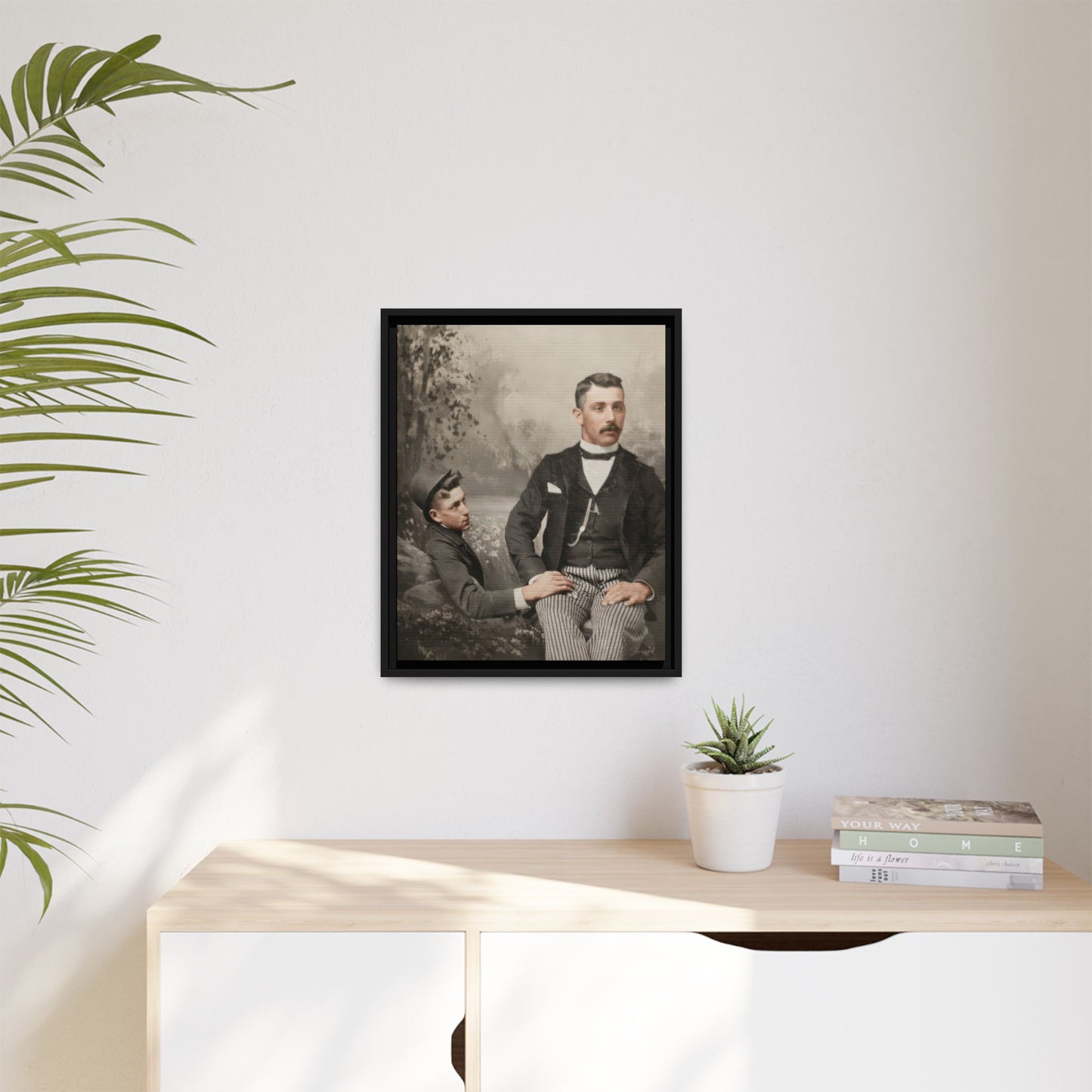 paire 100 | Framed Vintage Photo - Matte Canvas