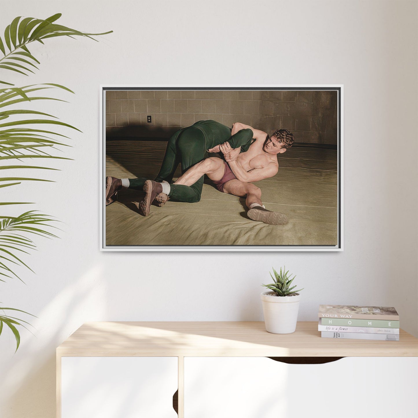 athlétisme 032 | Framed Vintage Photo - Matte Canvas