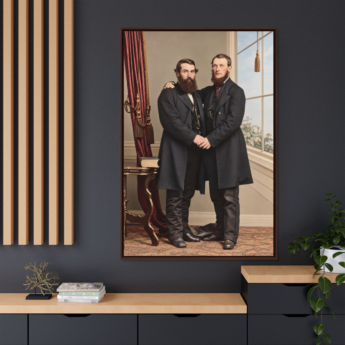 paire 022 | Framed Vintage Photo - Matte Canvas