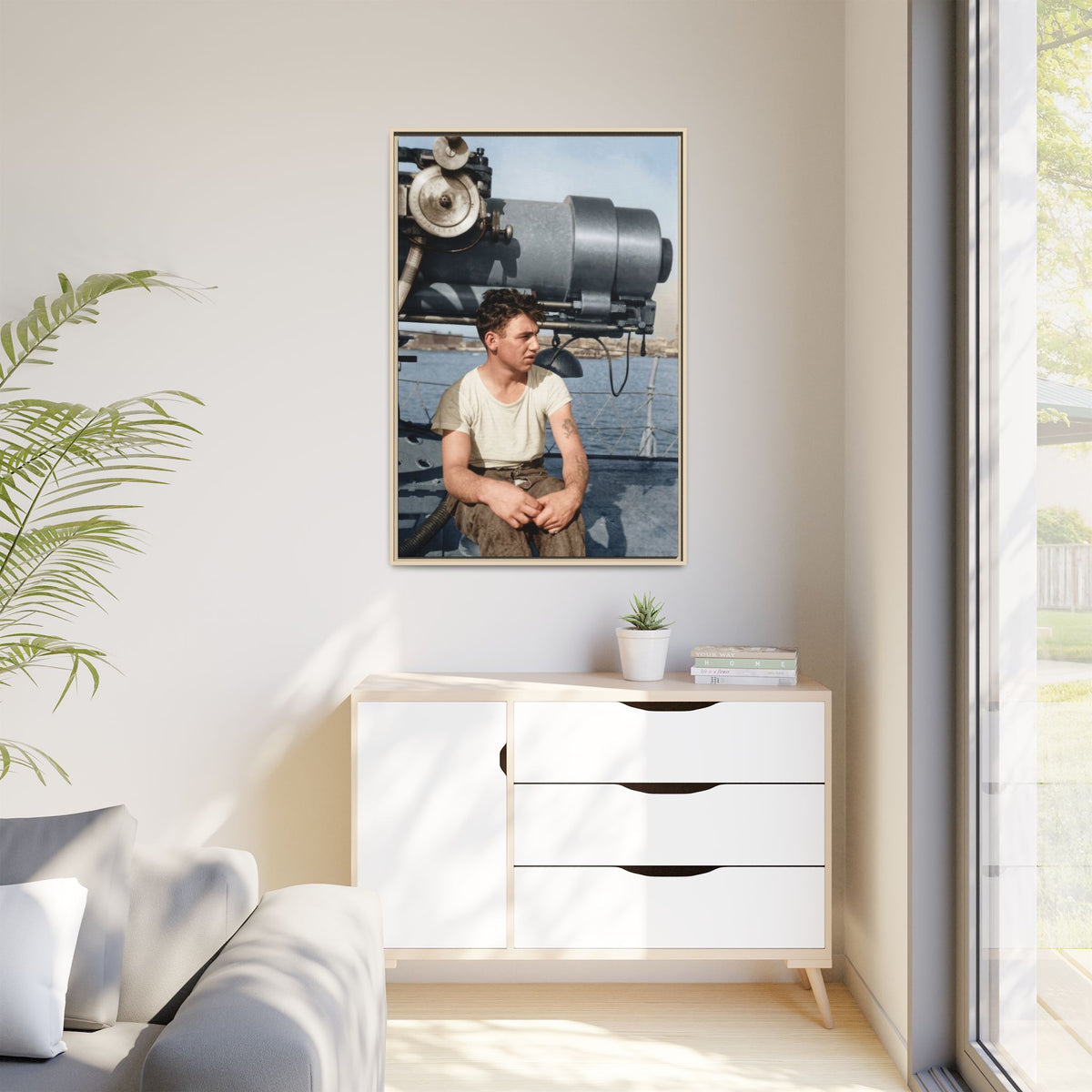 celibataire 026 | Framed Vintage Photo - Matte Canvas