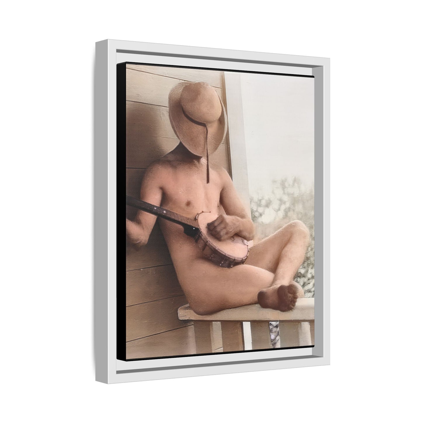 celibataire 042 | Framed Vintage Photo - Matte Canvas