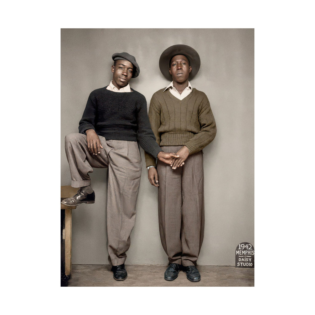 Paire 161 | Two African American Men, Memphis 1942 | Vintage Photography Poster