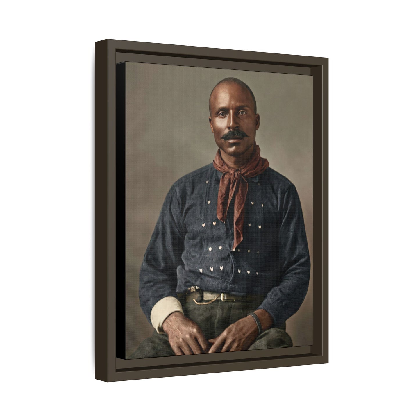 celibataire 017 | Framed Vintage Photo - Matte Canvas