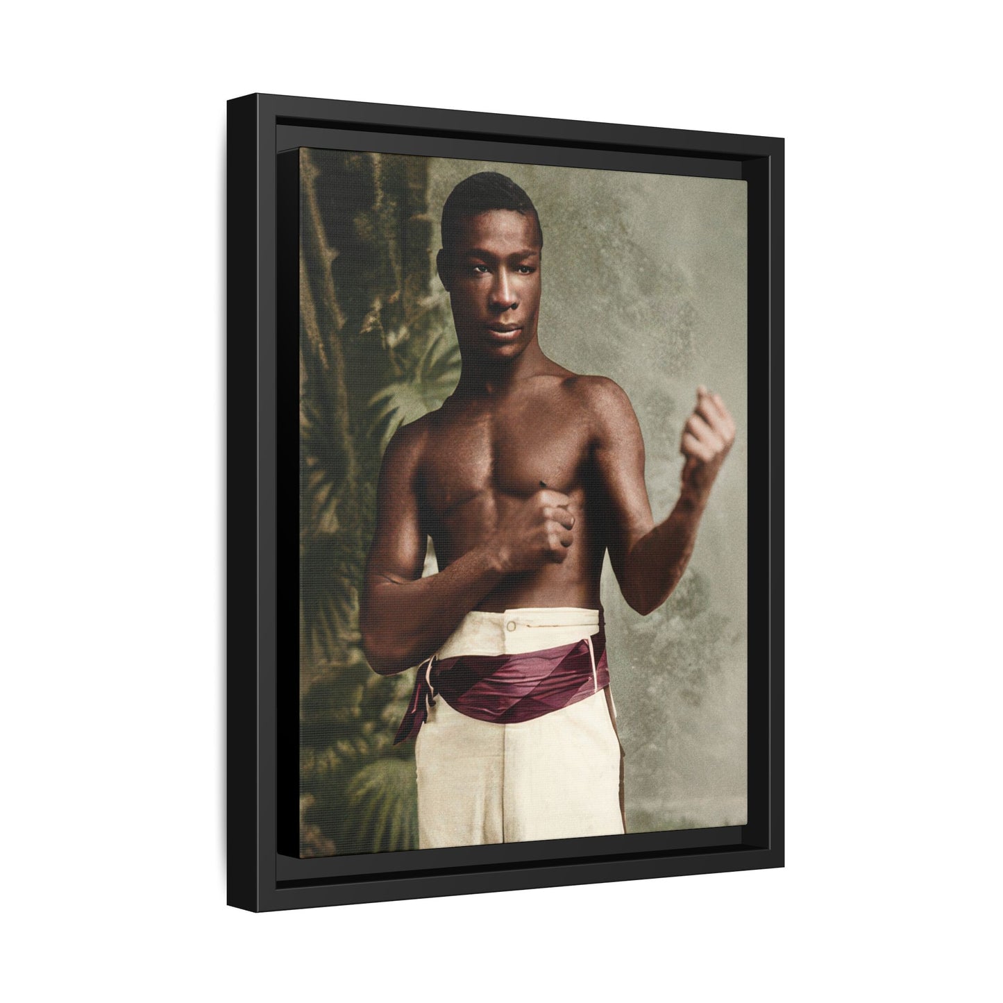 athlétisme 030 | Framed Vintage Photo - Matte Canvas