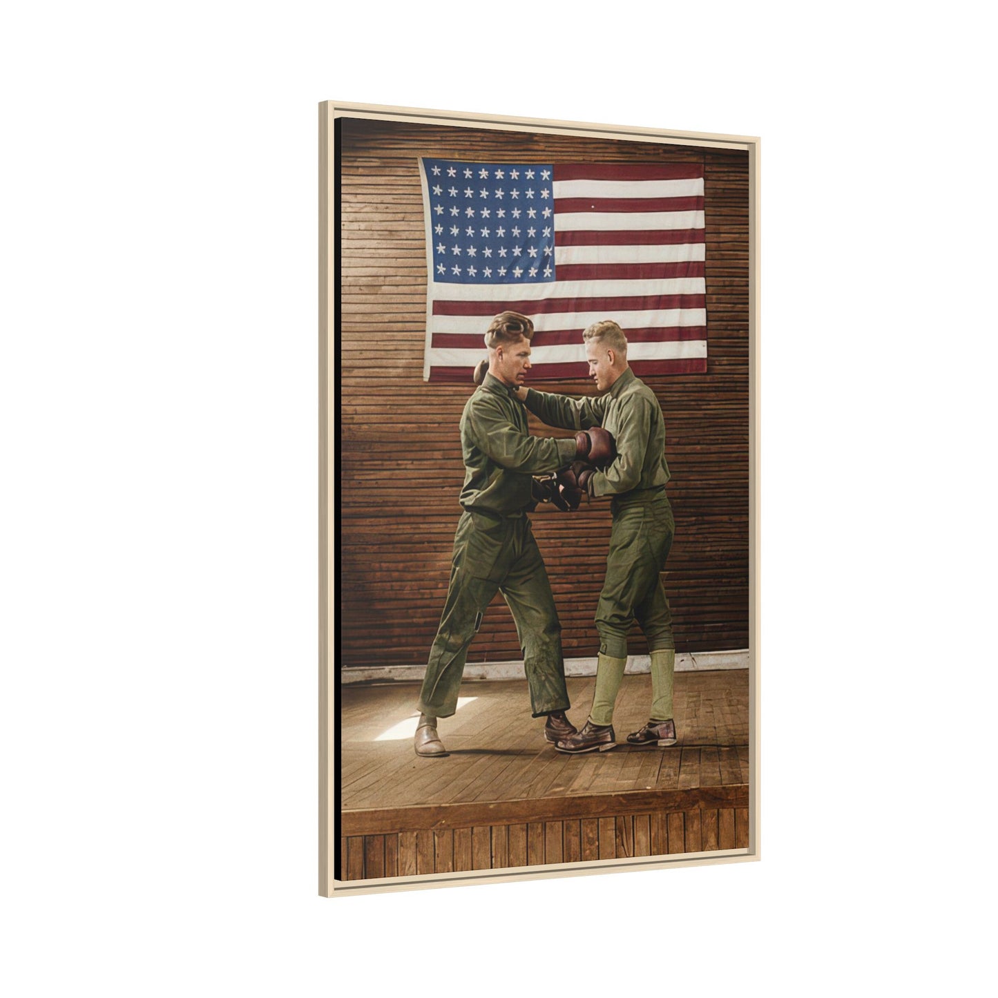 athlétisme 034 | Framed Vintage Photo - Matte Canvas