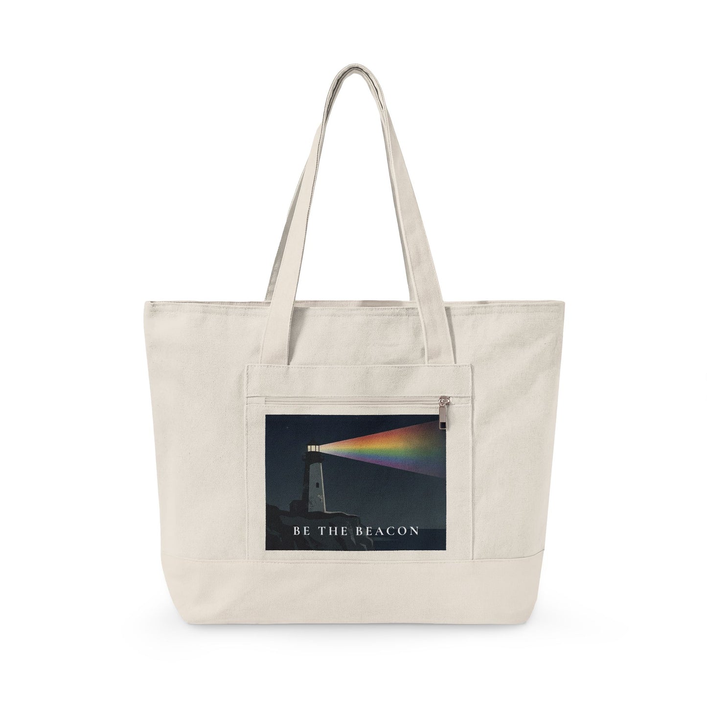 Be The Beacon | Zipper Canvas Tote