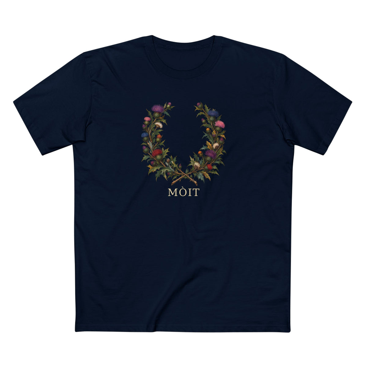 Scottish Thistle Mòit Pride T-Shirt | LGBTQ+ Gaelic Botanical Tee