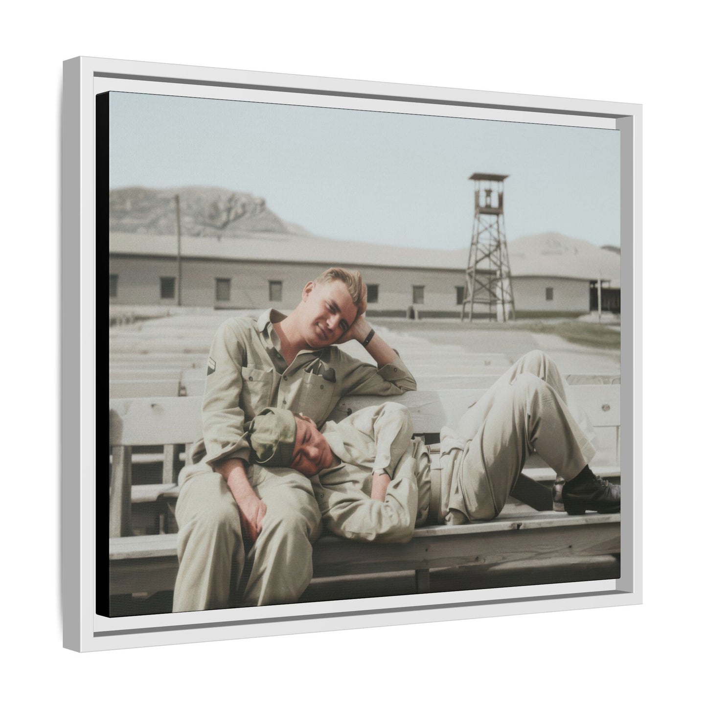 paire 096 | Framed Vintage Photo - Matte Canvas