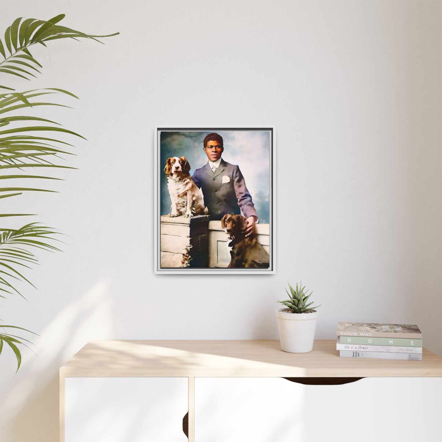 celibataire 009 | Framed Vintage Photo - Matte Canvas