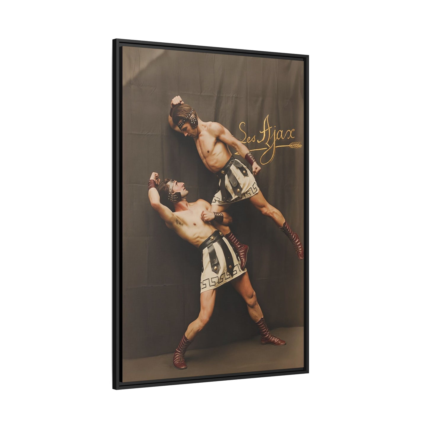 athlétisme 015 | Framed Vintage Photo - Matte Canvas