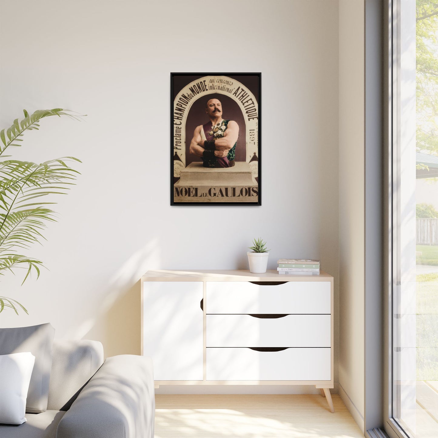 athlétisme 045 | Framed Vintage Photo - Matte Canvas