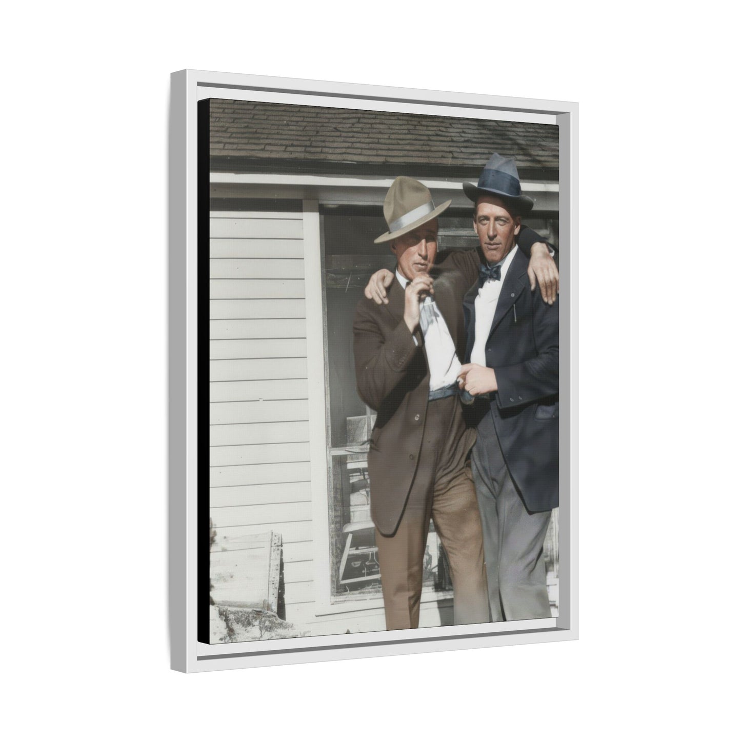 paire 041 | Framed Vintage Photo - Matte Canvas