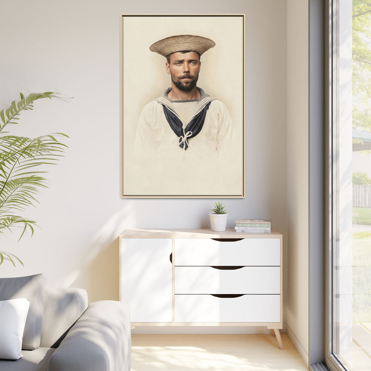 celibataire 020 | Framed Vintage Photo - Matte Canvas