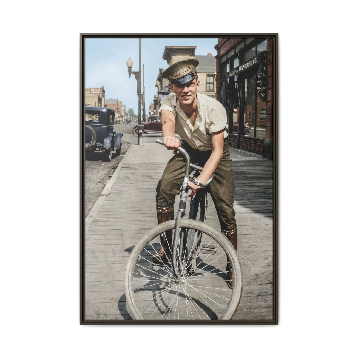 celibataire 007 | Framed Vintage Photo - Matte Canvas