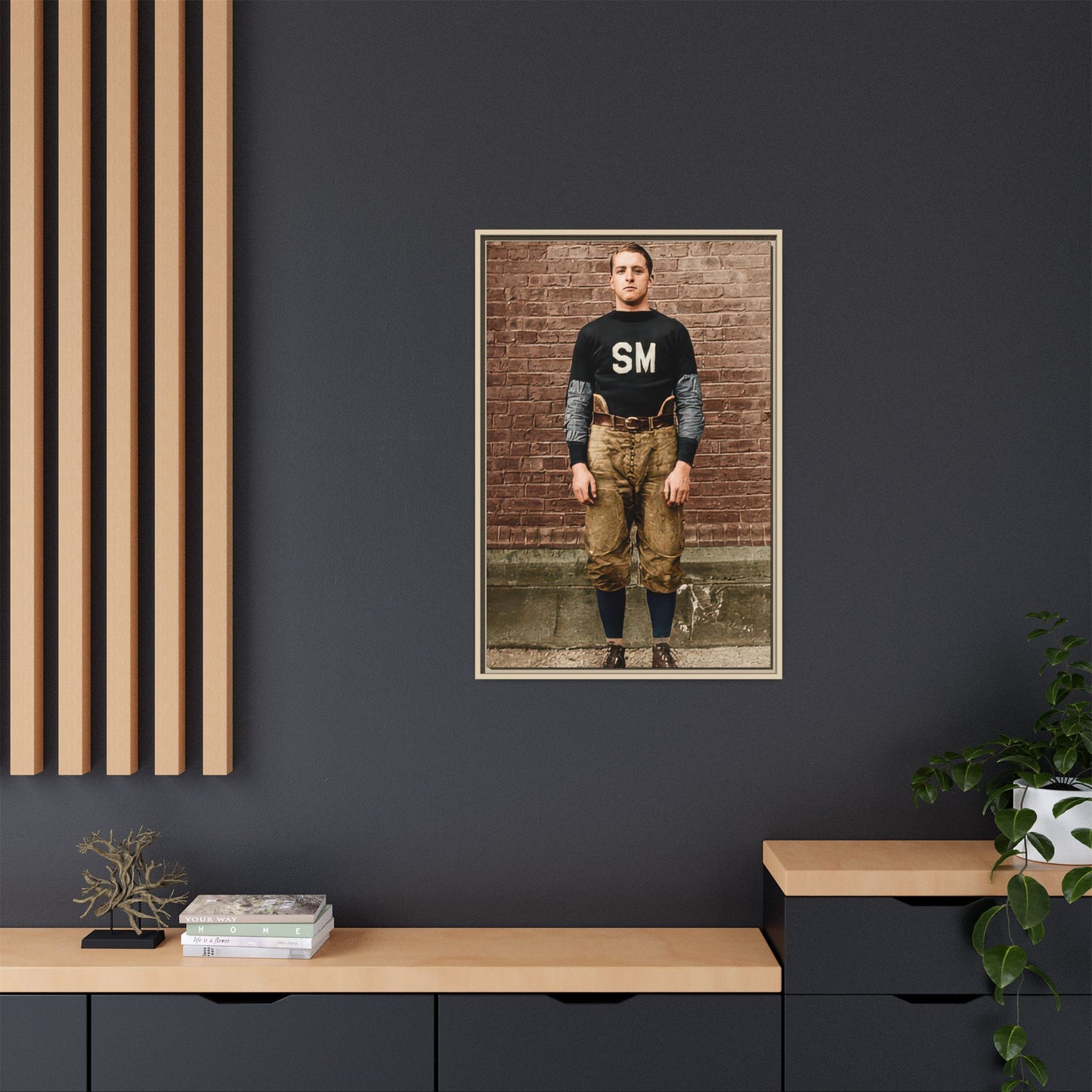 athlétisme 040 | Framed Vintage Photo - Matte Canvas
