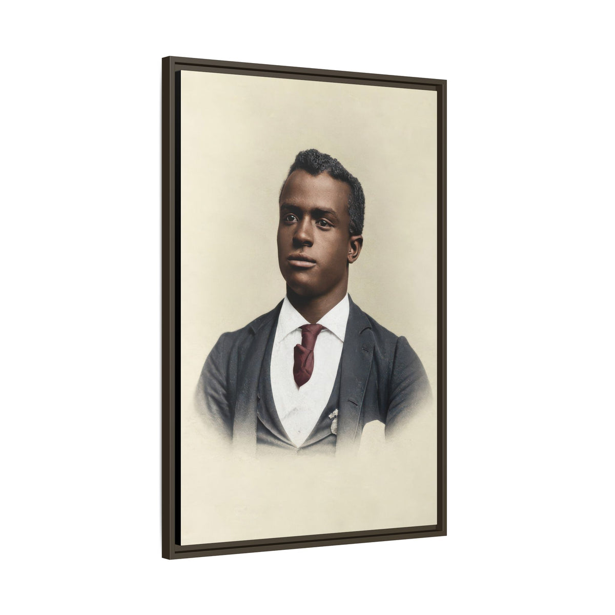 celibataire 027 | Framed Vintage Photo - Matte Canvas
