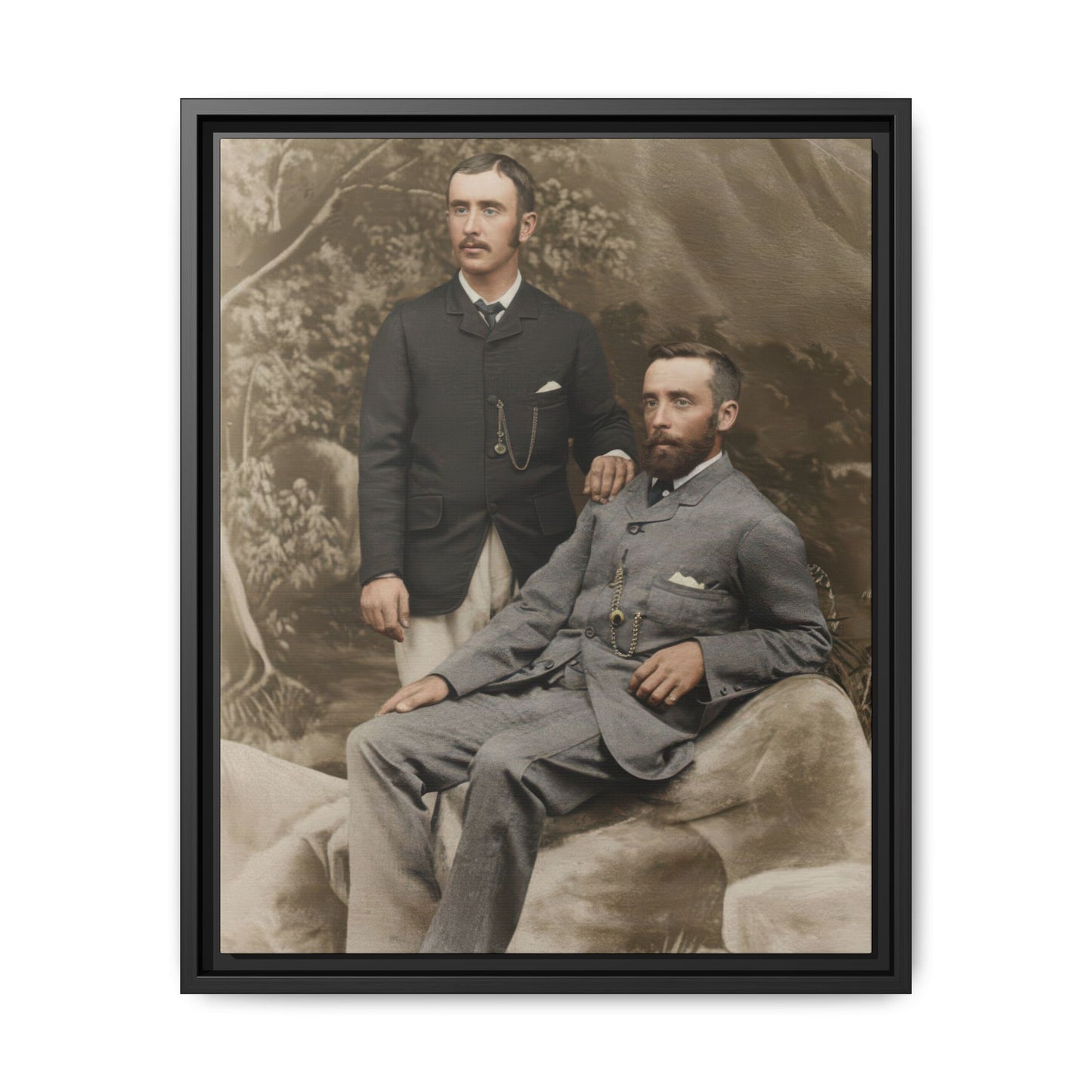 paire 122 | Framed Vintage Photo - Matte Canvas