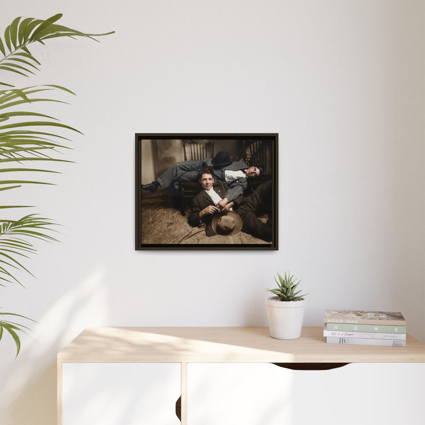 paire 020 | Framed Vintage Photo - Matte Canvas