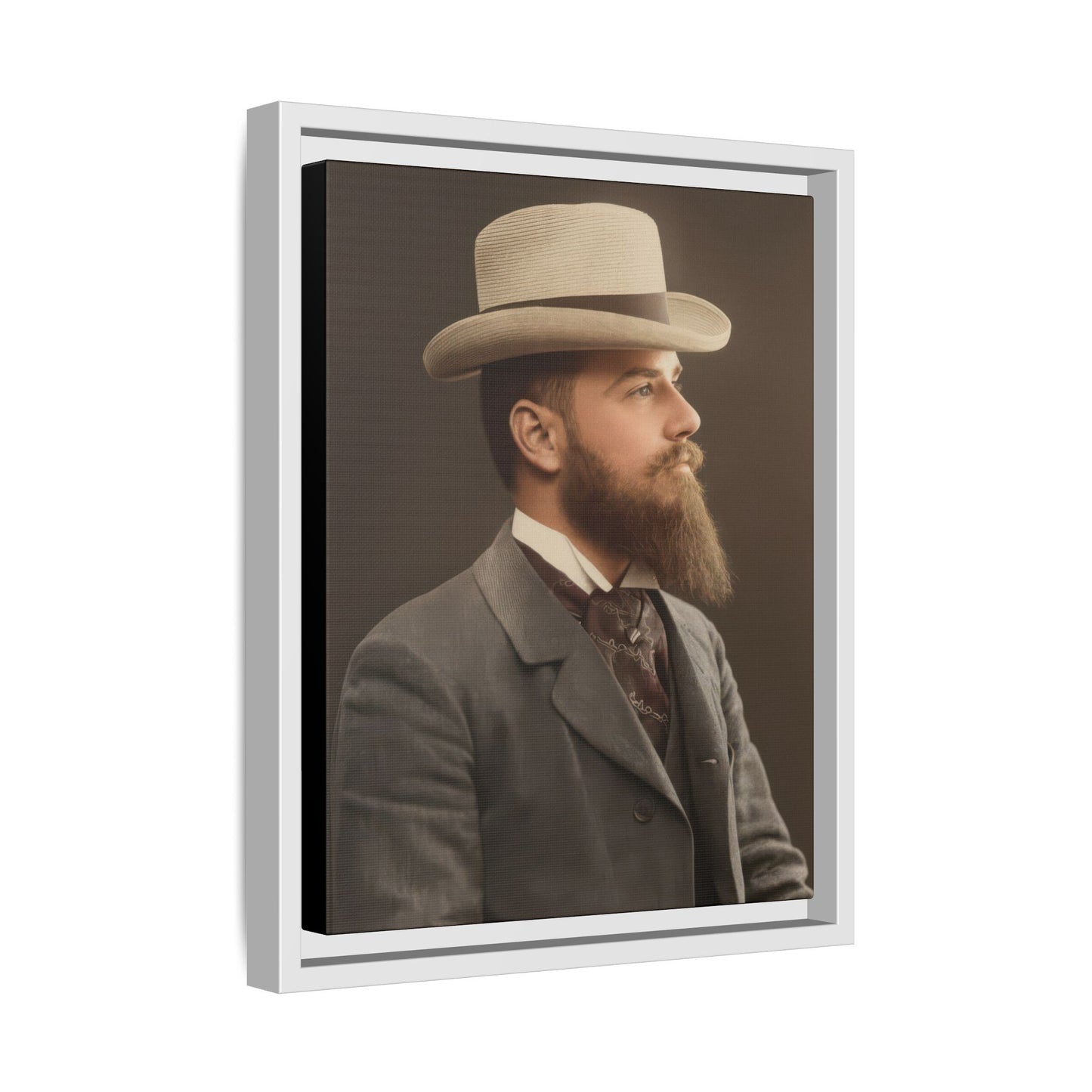 celibataire 014 | Framed Vintage Photo - Matte Canvas