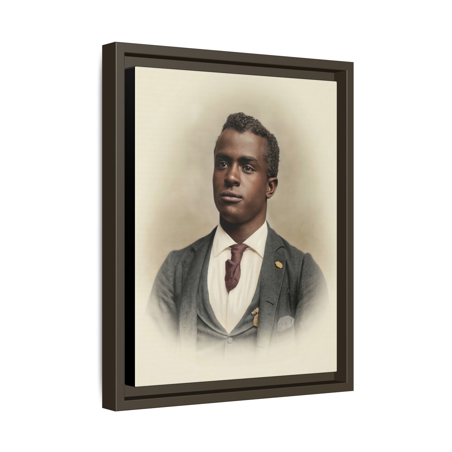 celibataire 027 | Framed Vintage Photo - Matte Canvas