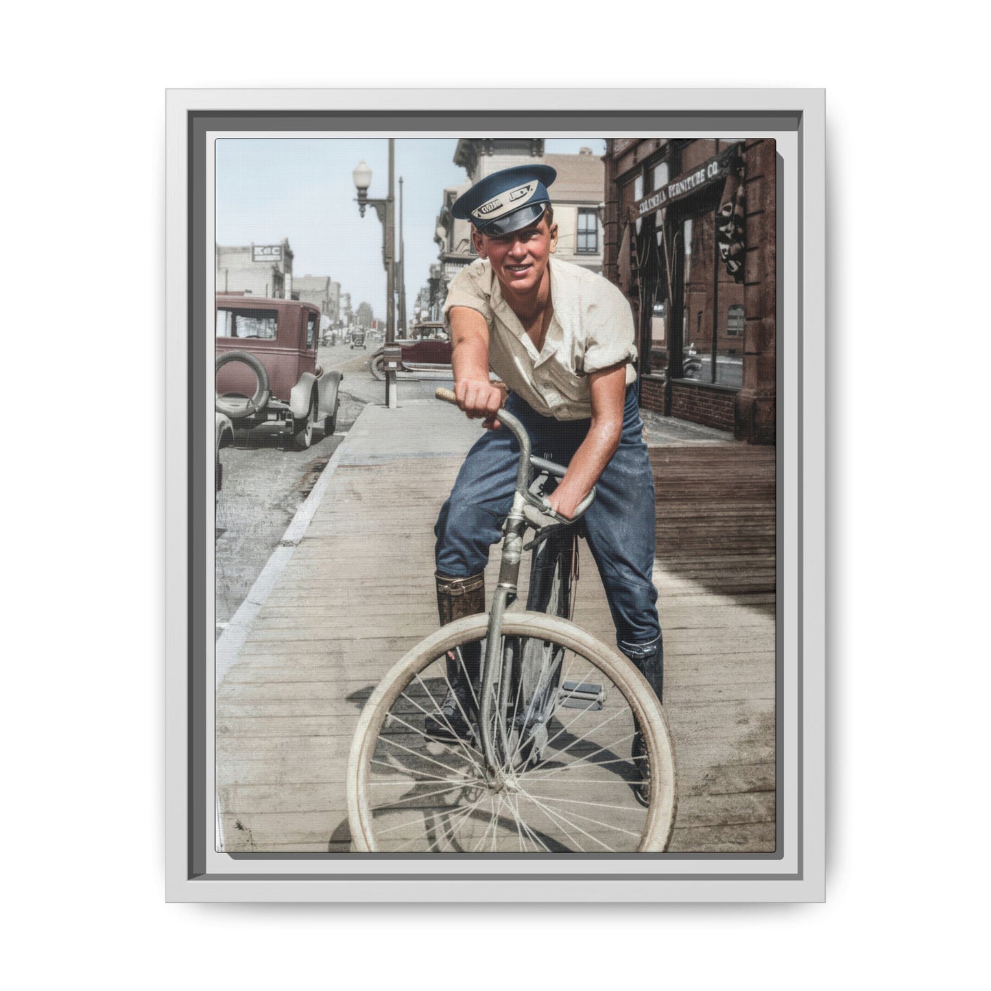 celibataire 007 | Framed Vintage Photo - Matte Canvas