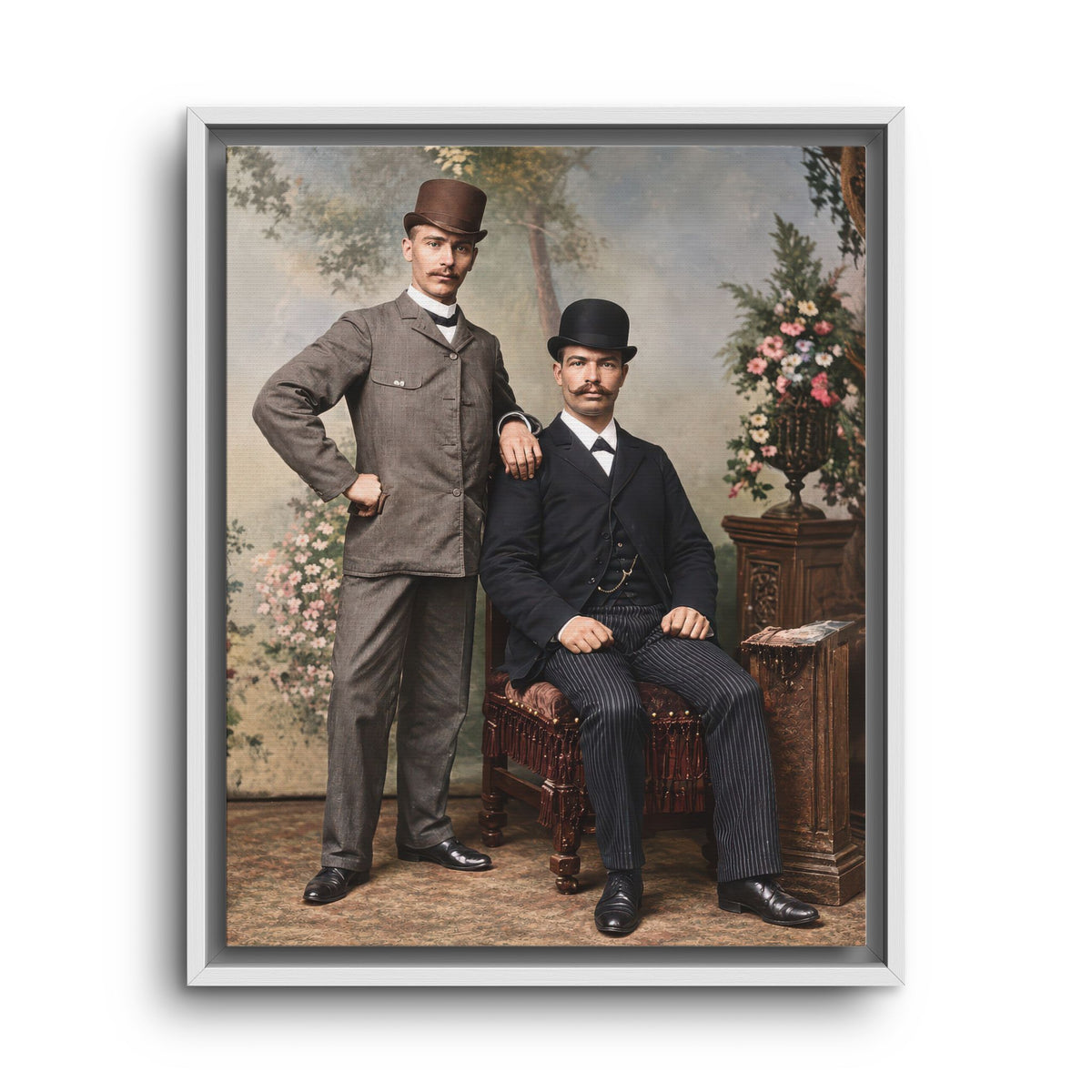 paire 068 | Framed Vintage Photo - Matte Canvas