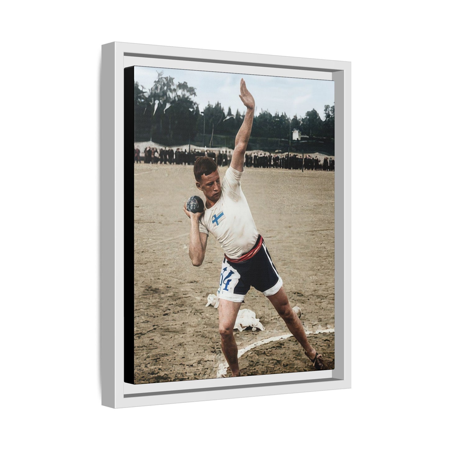 athlétisme 037 | Framed Vintage Photo - Matte Canvas