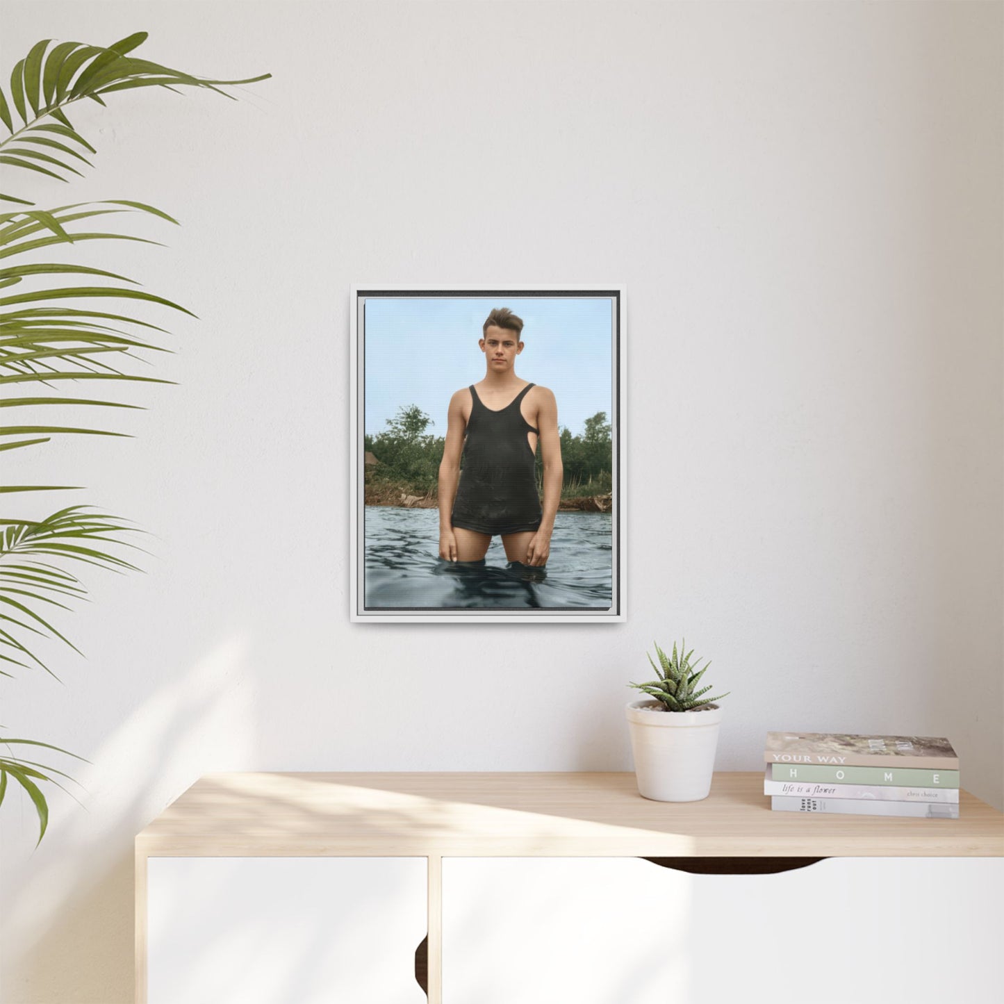 nager 019 | Framed Vintage Photo - Matte Canvas