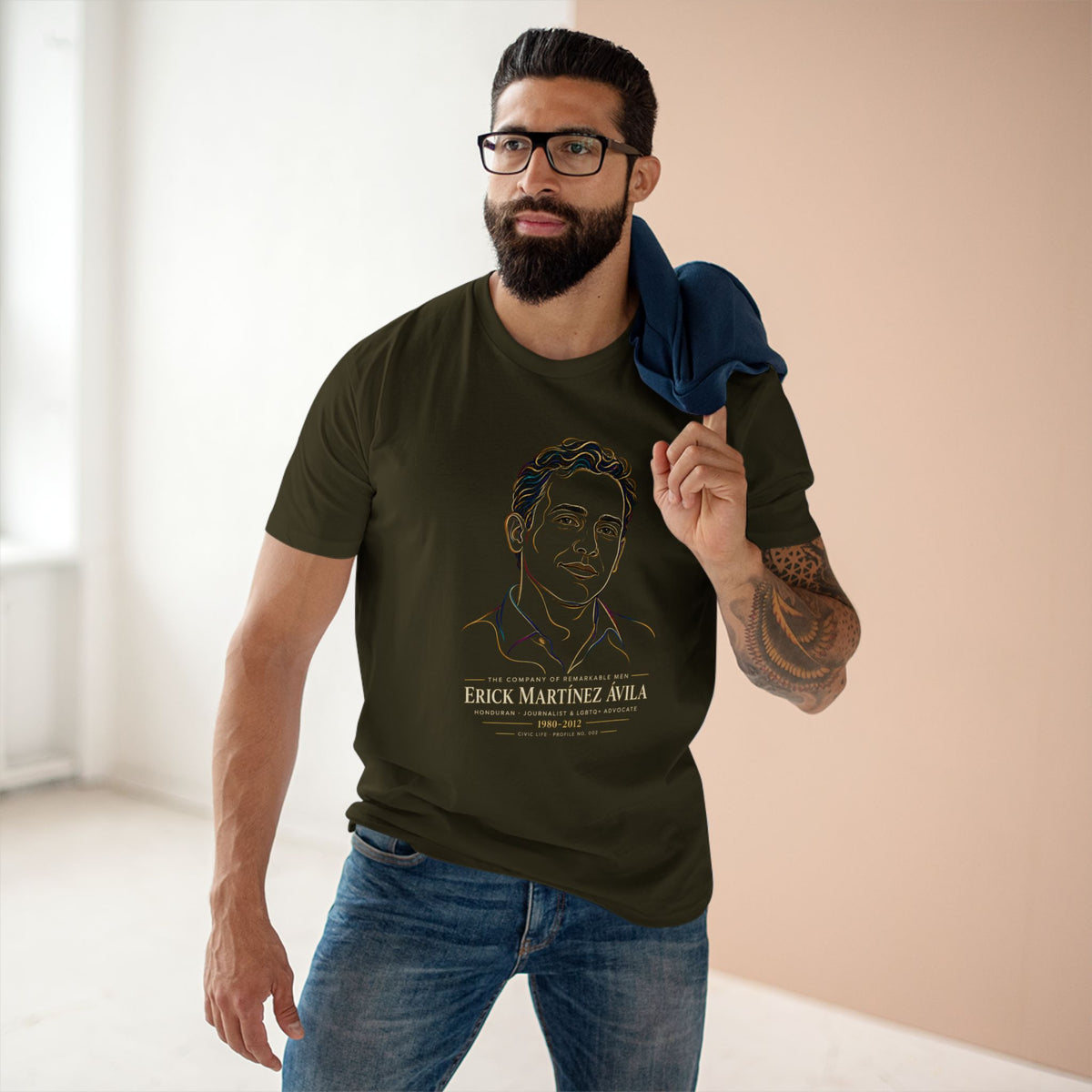 The Company of Remarkable Men No. 002 — Erick Martinez | LGBTQ+ History T-Shirt