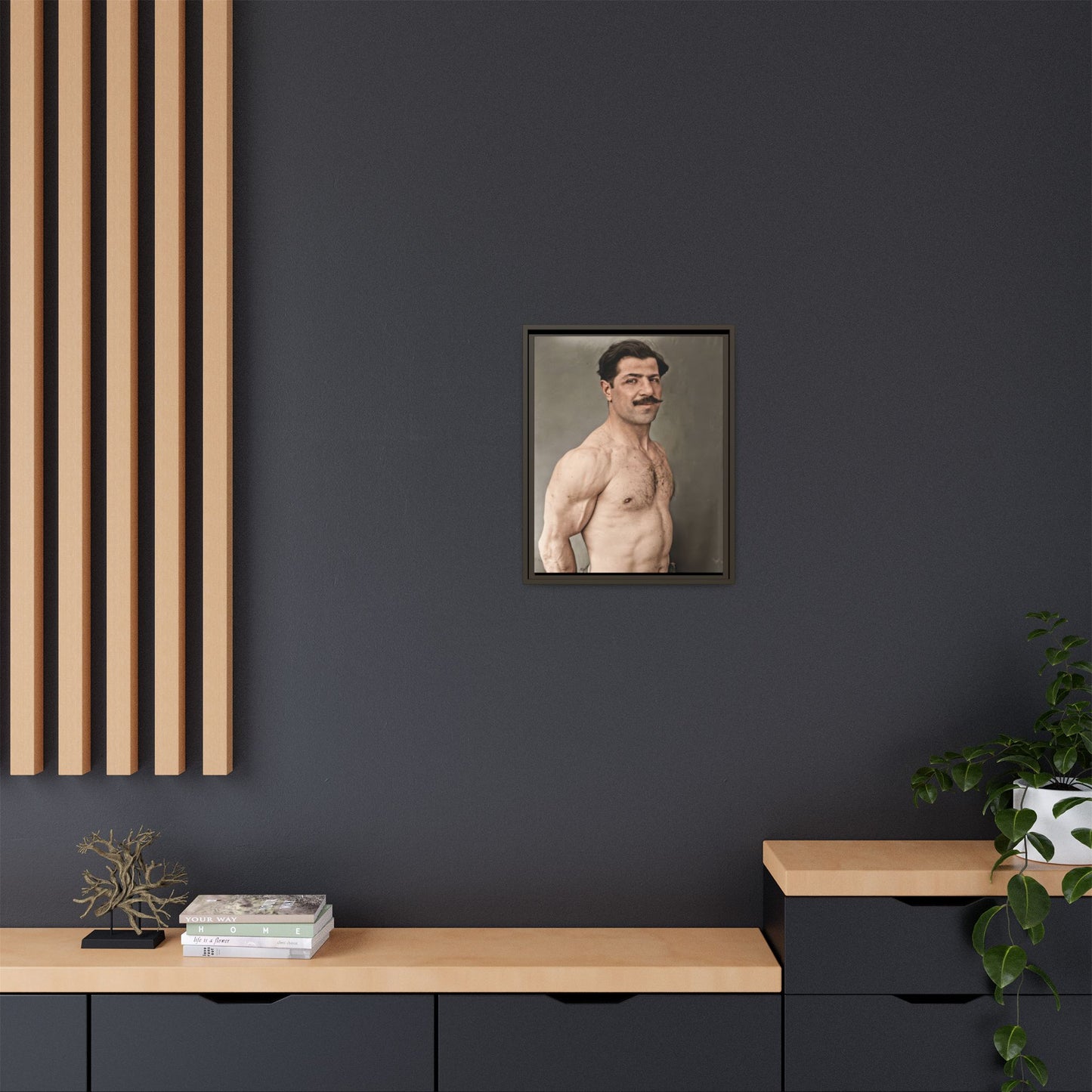 athlétisme 024 | Framed Vintage Photo - Matte Canvas