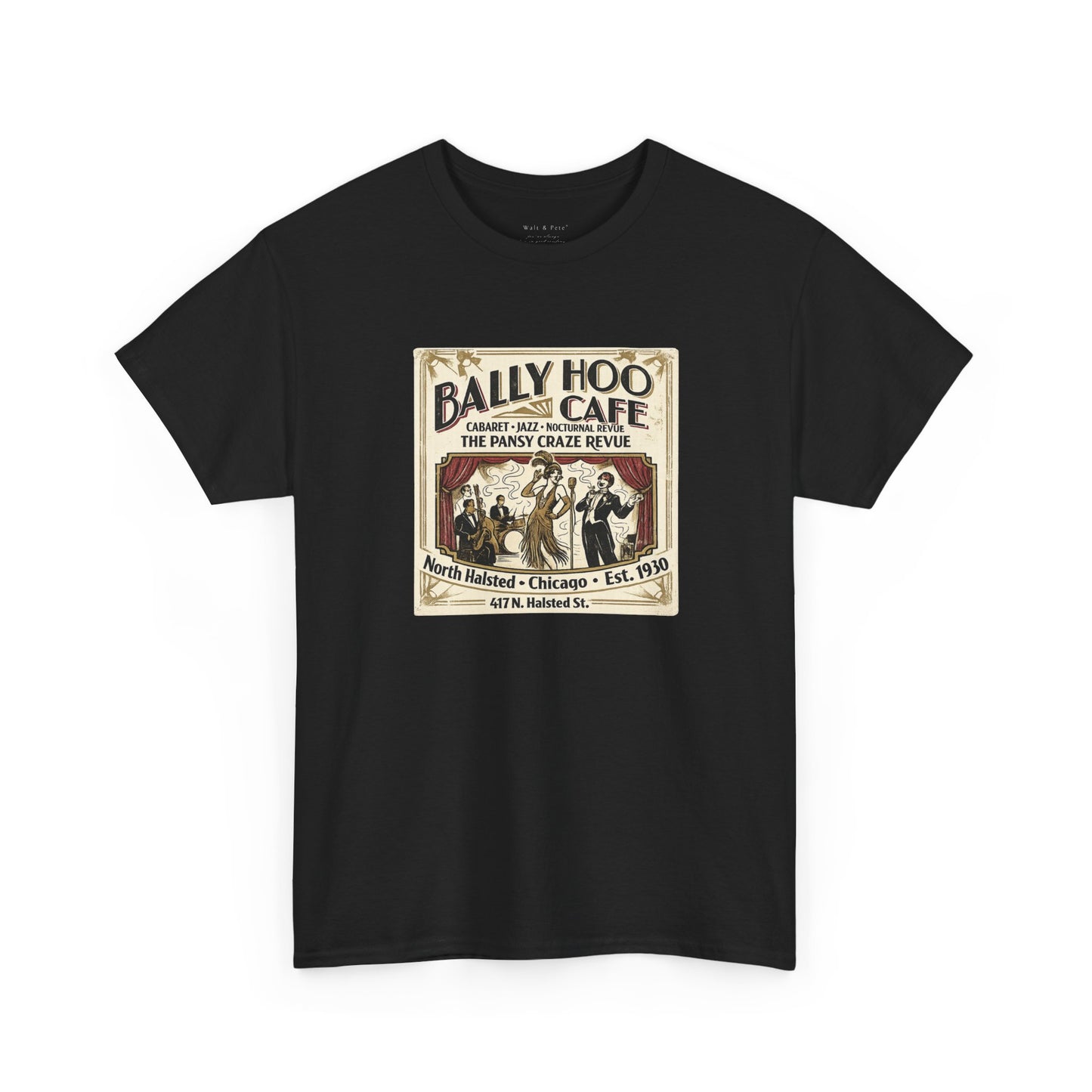 Bally Hoo Cafe | Chicago Pansy Craze Revue Tee | Est. 1930