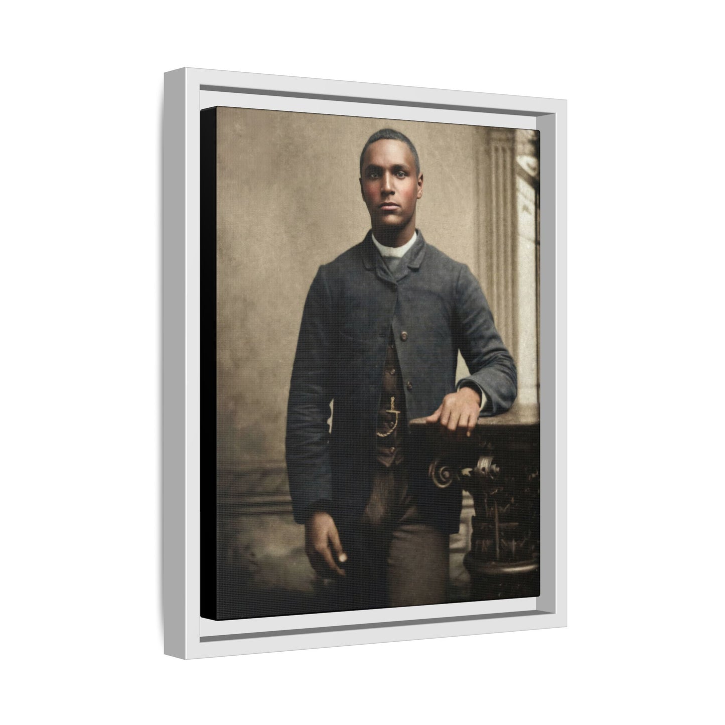celibataire 036 | Framed Vintage Photo - Matte Canvas