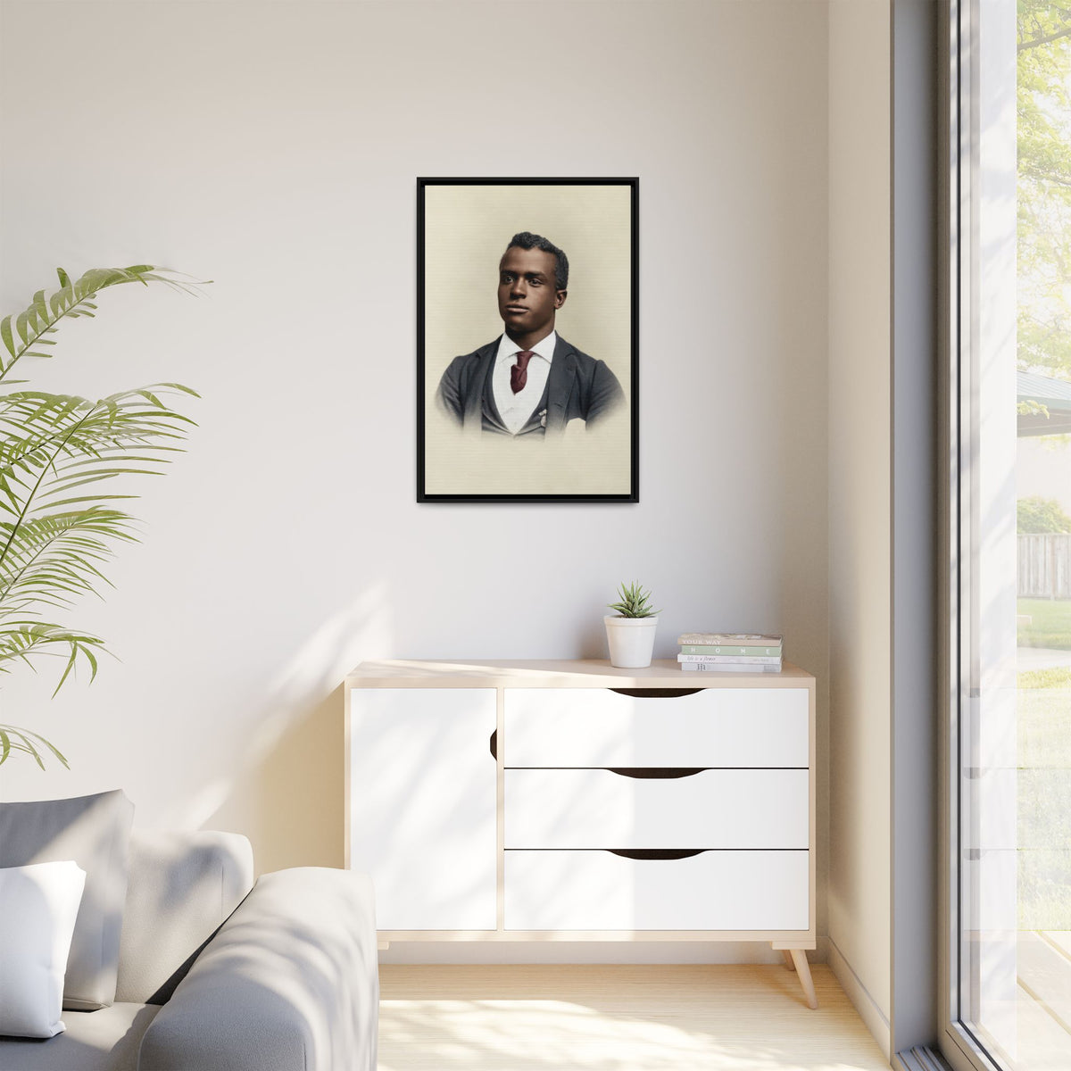 celibataire 027 | Framed Vintage Photo - Matte Canvas