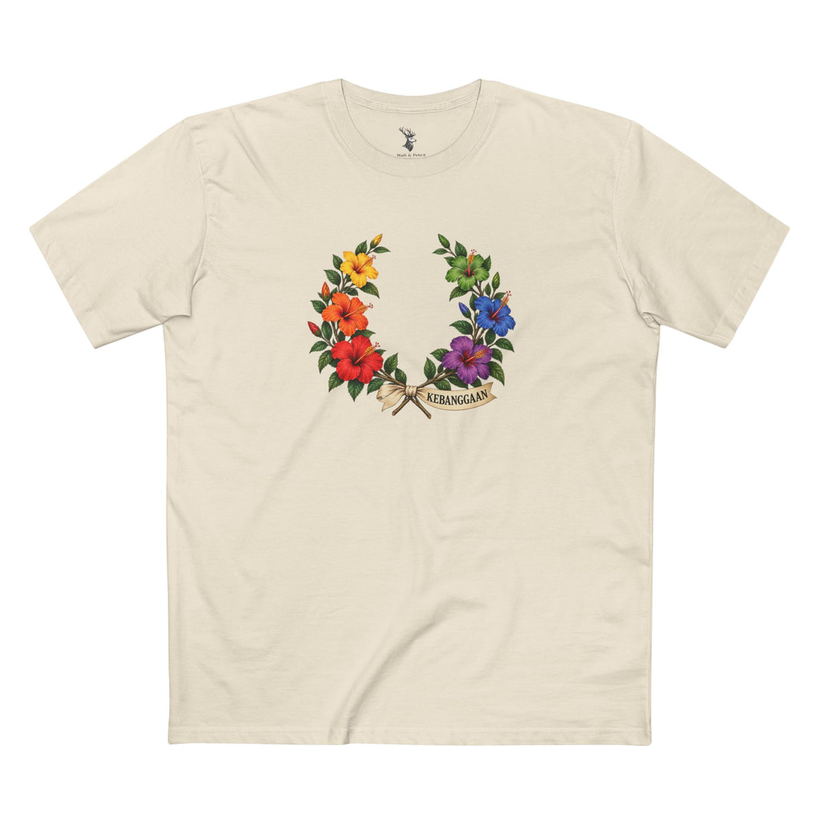 Malaysian Hibiscus Kebanggaan Pride  Laurel Wreath Tee — Shared Belonging