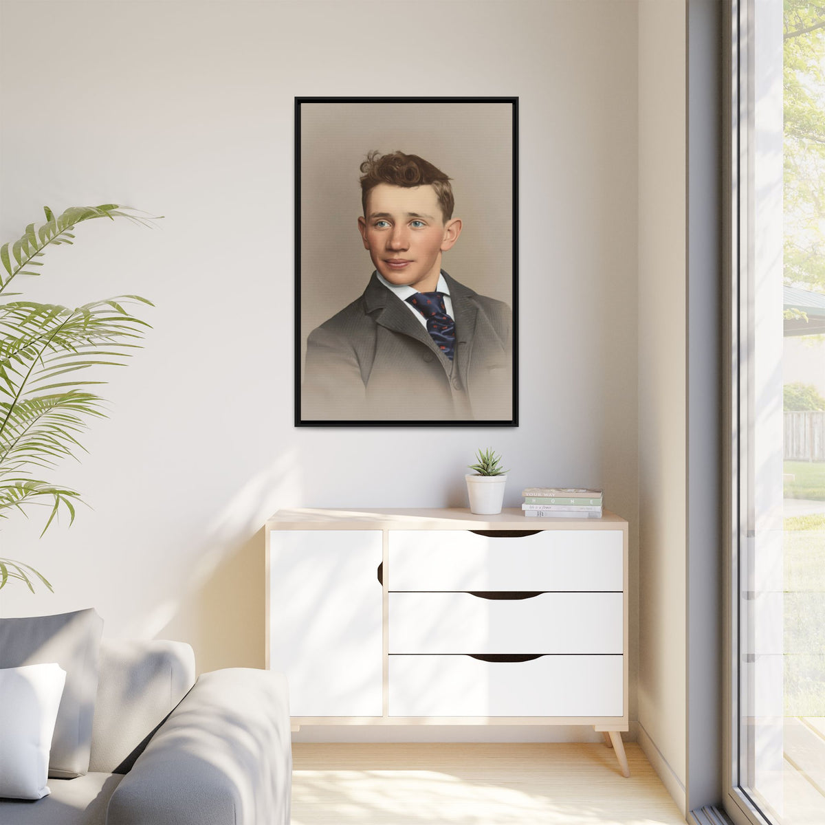 celibataire 038 | Framed Vintage Photo - Matte Canvas
