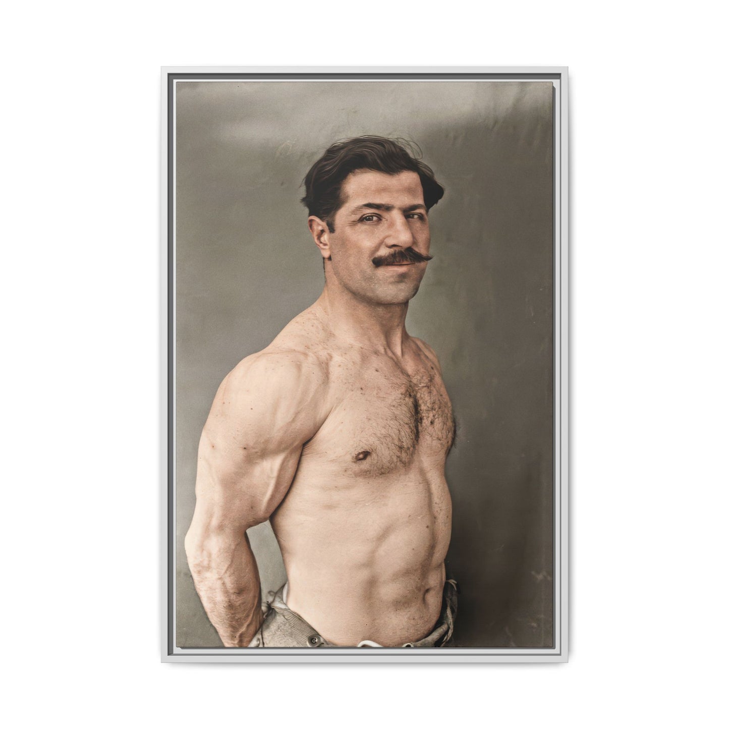 athlétisme 024 | Framed Vintage Photo - Matte Canvas