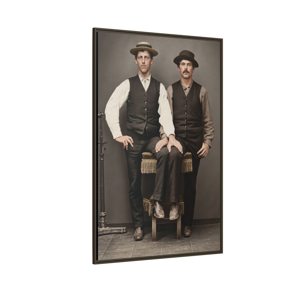 paire 163 | Framed Vintage Photo - Matte Canvas