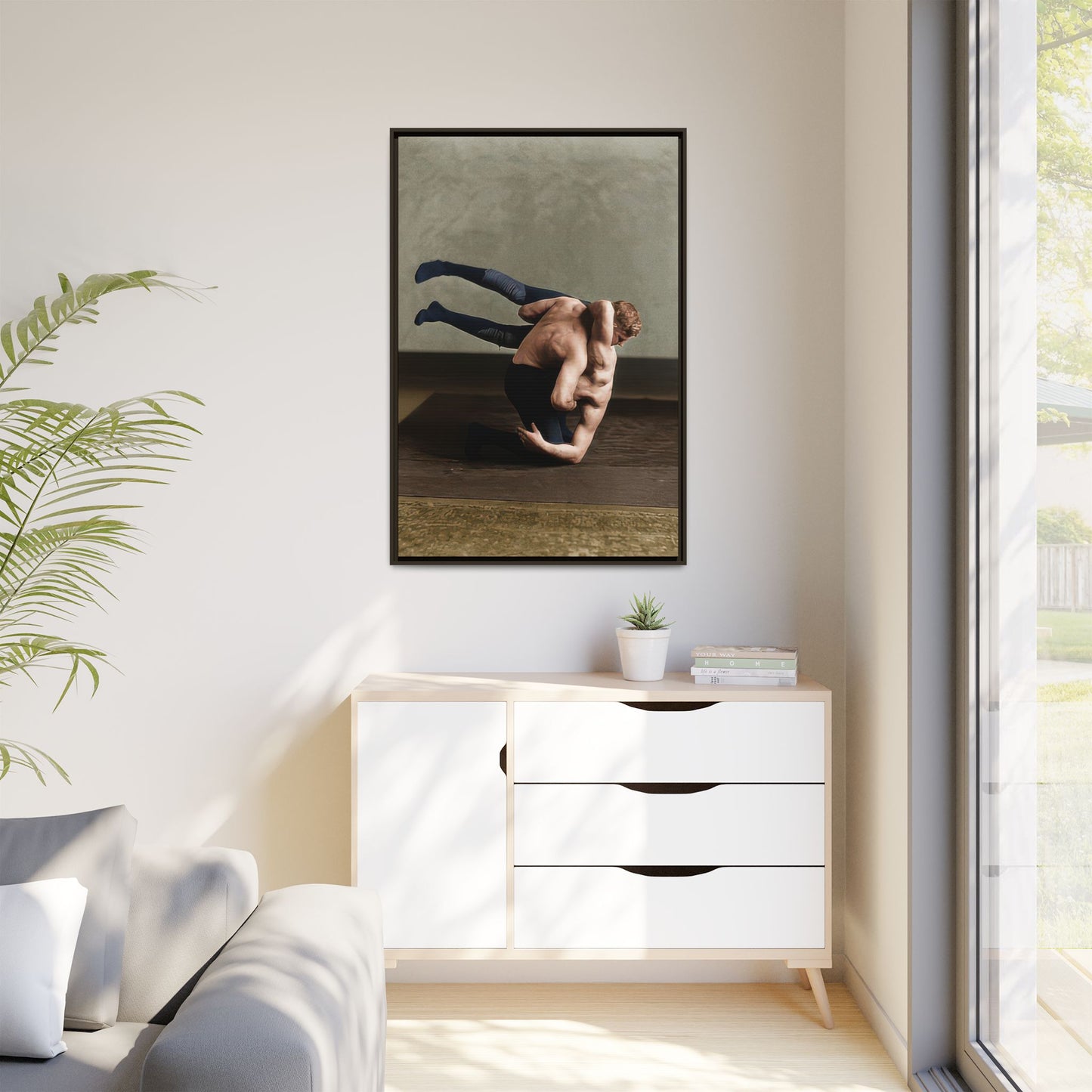 athlétisme 026 | Framed Vintage Photo - Matte Canvas