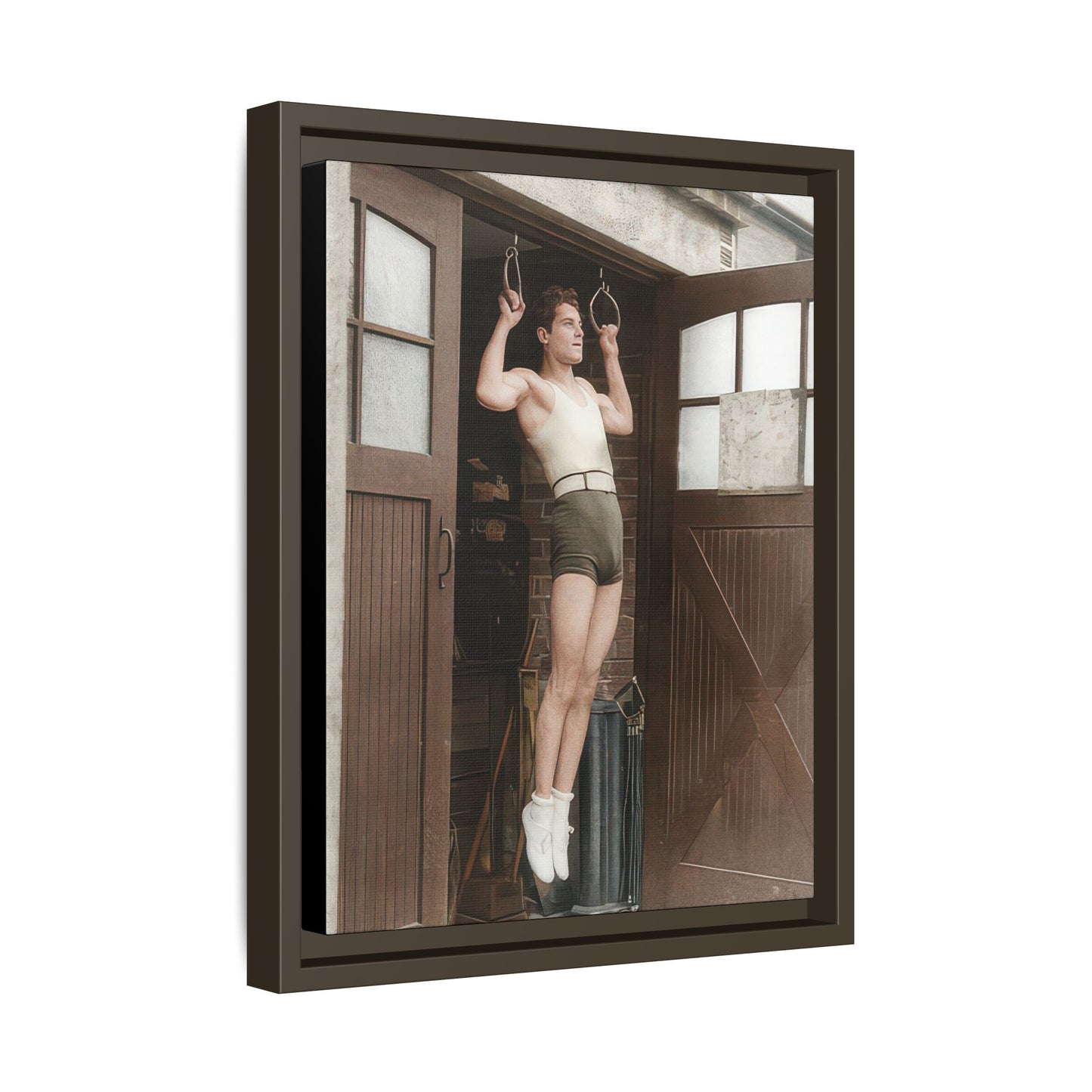 athlétisme 031 | Framed Vintage Photo - Matte Canvas