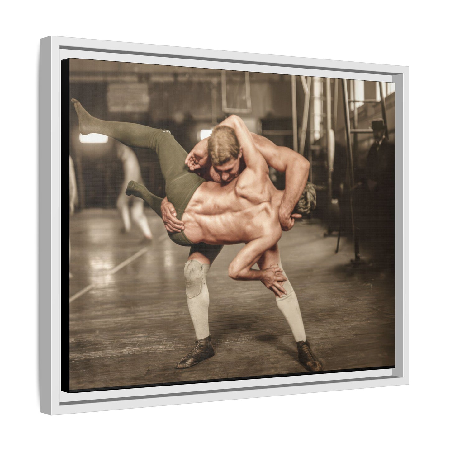 athlétisme 006 | Framed Vintage Photo - Matte Canvas