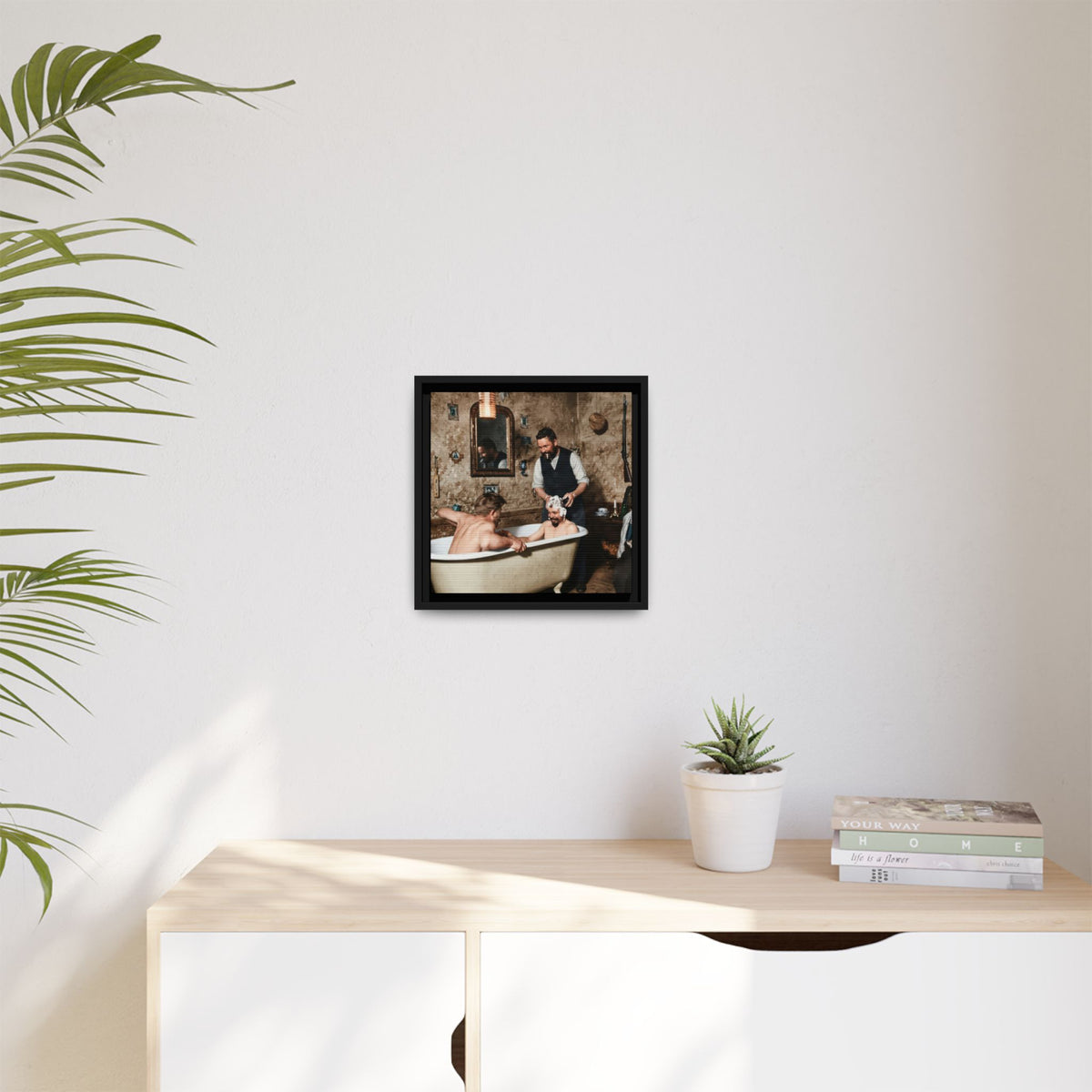 hommes 031 | Framed Vintage Photo - Matte Canvas2